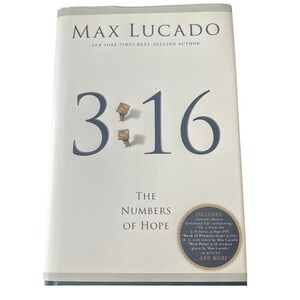 Max Lucado 3 16 The Numbers‎ of Hope Book Hardcover Christian Devotional